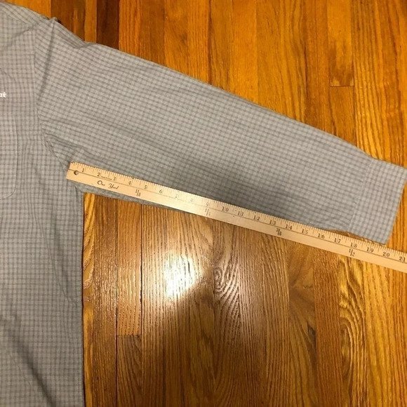 Port Authority grey plaid button down - Picture 7 of 7